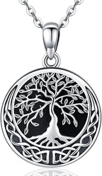 Tree of Life Necklace, Sterling Silver Pendant for Women Necklaces Jewelry (With Fine Gift Box)