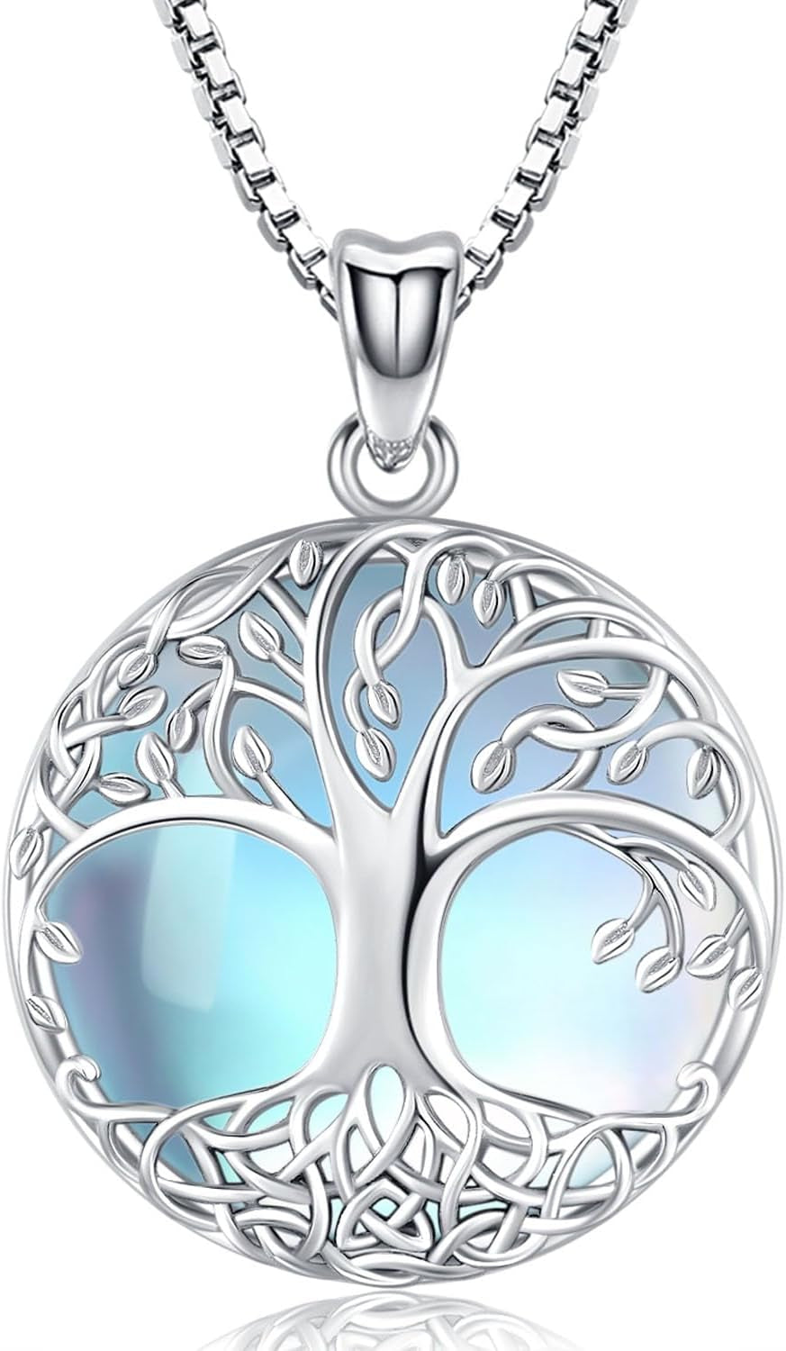 Tree of Life Necklace, Sterling Silver Pendant for Women Necklaces Jewelry (With Fine Gift Box)