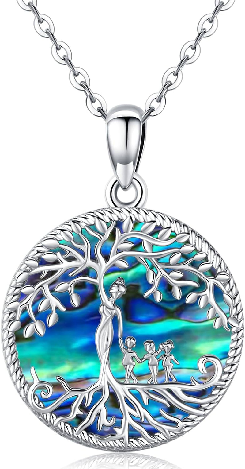 Tree of Life Necklace, Sterling Silver Pendant for Women Necklaces Jewelry (With Fine Gift Box)