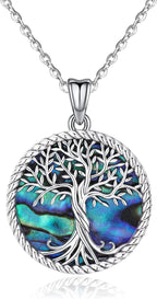 Tree of Life Necklace, Sterling Silver Pendant for Women Necklaces Jewelry (With Fine Gift Box)