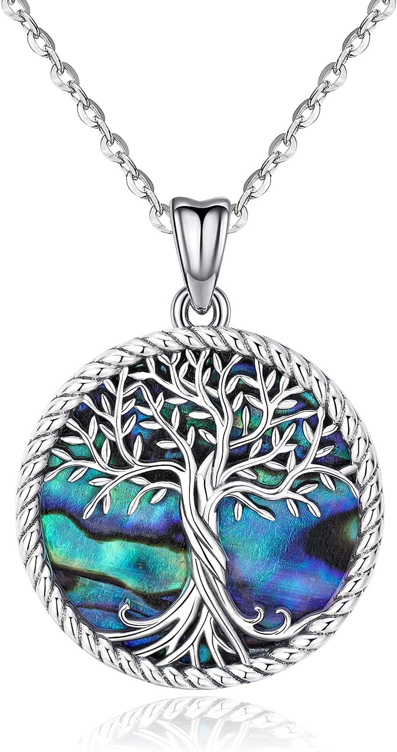Tree of Life Necklace, Sterling Silver Pendant for Women Necklaces Jewelry (With Fine Gift Box)