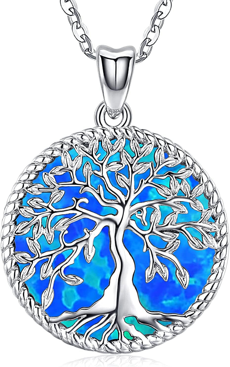 Tree of Life Necklace, Sterling Silver Pendant for Women Necklaces Jewelry (With Fine Gift Box)