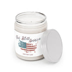 God Bless America Soy Candle – 9oz Patriotic Jar with Vintage Flag Map – A Gentle Glow of Faith, Freedom & Home