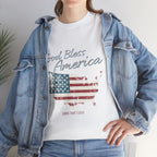 God Bless America Vintage Flag Patriotic T-Shirt – A Quiet Tribute to Faith, Freedom & Everyday Gratitude
