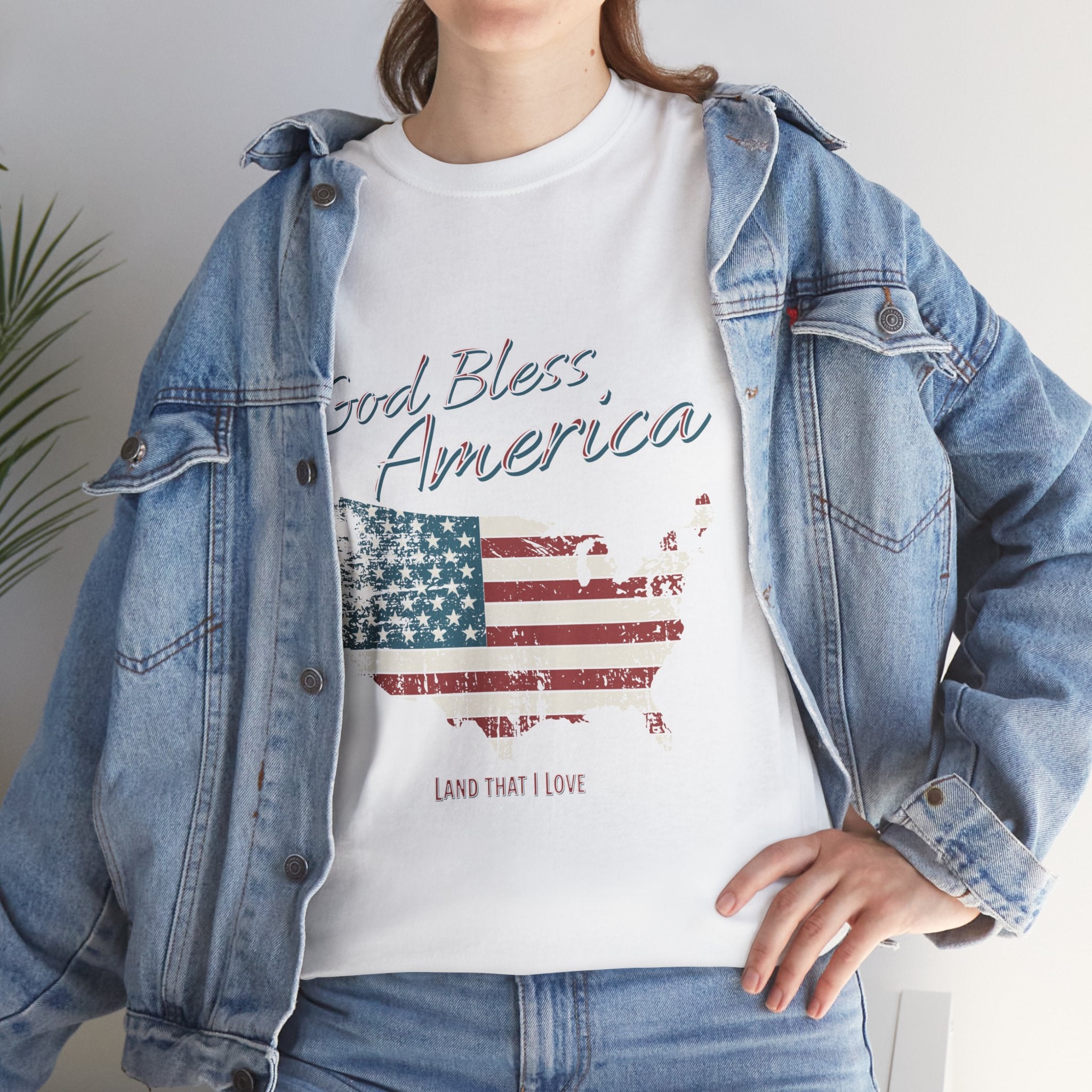 God Bless America Vintage Flag Patriotic T-Shirt – A Quiet Tribute to Faith, Freedom & Everyday Gratitude