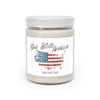 God Bless America Soy Candle – 9oz Patriotic Jar with Vintage Flag Map – A Gentle Glow of Faith, Freedom & Home