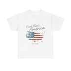God Bless America Vintage Flag Patriotic T-Shirt – A Quiet Tribute to Faith, Freedom & Everyday Gratitude