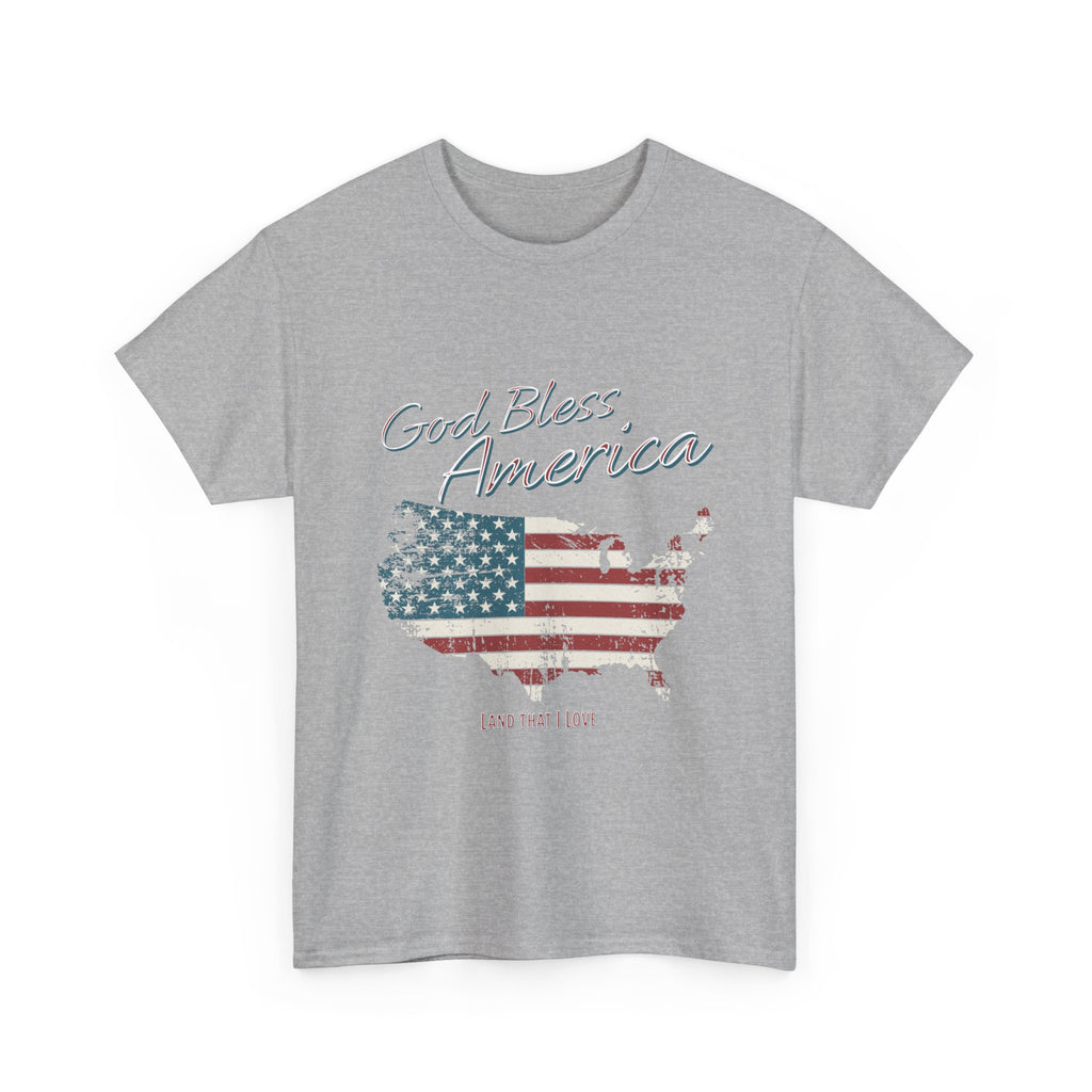 God Bless America Vintage Flag Patriotic T-Shirt – A Quiet Tribute to Faith, Freedom & Everyday Gratitude
