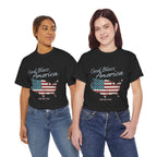 God Bless America Vintage Flag Patriotic T-Shirt – A Quiet Tribute to Faith, Freedom & Everyday Gratitude