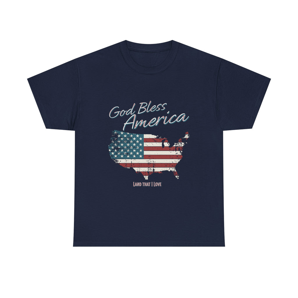 God Bless America Vintage Flag Patriotic T-Shirt – A Quiet Tribute to Faith, Freedom & Everyday Gratitude