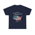 God Bless America Vintage Flag Patriotic T-Shirt – A Quiet Tribute to Faith, Freedom & Everyday Gratitude