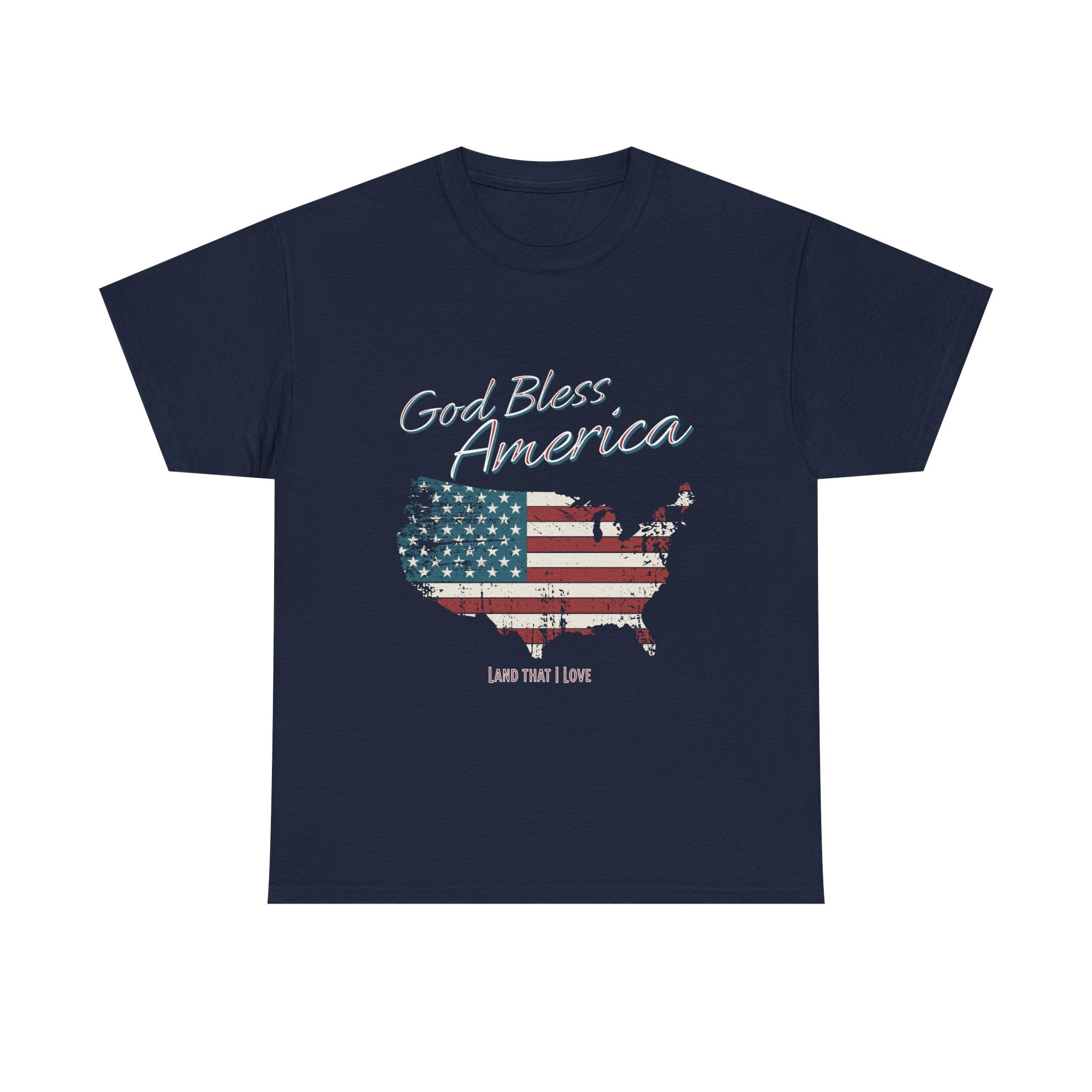God Bless America Vintage Flag Patriotic T-Shirt – A Quiet Tribute to Faith, Freedom & Everyday Gratitude