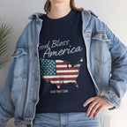 God Bless America Vintage Flag Patriotic T-Shirt – A Quiet Tribute to Faith, Freedom & Everyday Gratitude