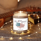 God Bless America Soy Candle – 9oz Patriotic Jar with Vintage Flag Map – A Gentle Glow of Faith, Freedom & Home