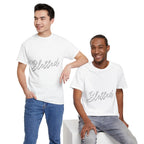 Blessed Lettered T-Shirt – Soft Cotton Tee with Subtle Gratitude Script – A Quiet Reminder of Faith, Grace & Inner Peace