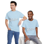 Blessed Lettered T-Shirt – Soft Cotton Tee with Subtle Gratitude Script – A Quiet Reminder of Faith, Grace & Inner Peace