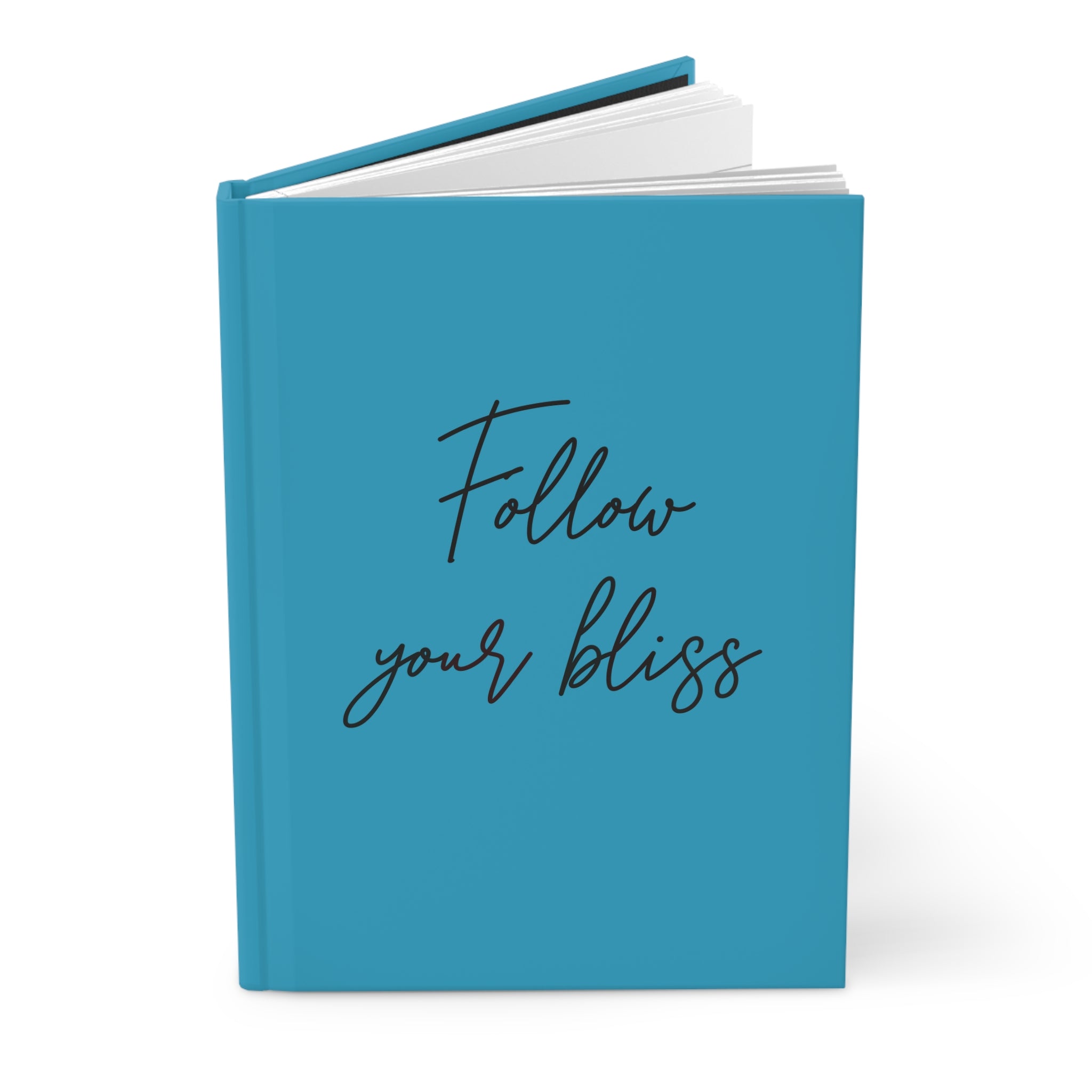 Follow Your Bliss Hardcover Journal Matte Teal