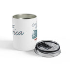 God Bless America 10oz Vacuum-Insulated Tumbler – Patriotic Stainless Steel Travel Cup – A Compact Prayer for Faith, Freedom & Everyday Thanks