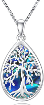 Tree of Life Necklace, Sterling Silver Pendant for Women Necklaces Jewelry (With Fine Gift Box)