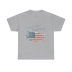 God Bless America Vintage Flag Patriotic T-Shirt – A Quiet Tribute to Faith, Freedom & Everyday Gratitude