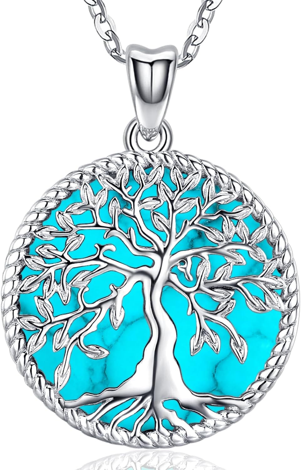 Tree of Life Necklace, Sterling Silver Pendant for Women Necklaces Jewelry (With Fine Gift Box)