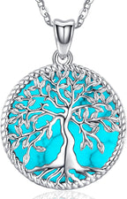 Tree of Life Necklace, Sterling Silver Pendant for Women Necklaces Jewelry (With Fine Gift Box)