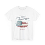God Bless America Vintage Flag Patriotic T-Shirt – A Quiet Tribute to Faith, Freedom & Everyday Gratitude