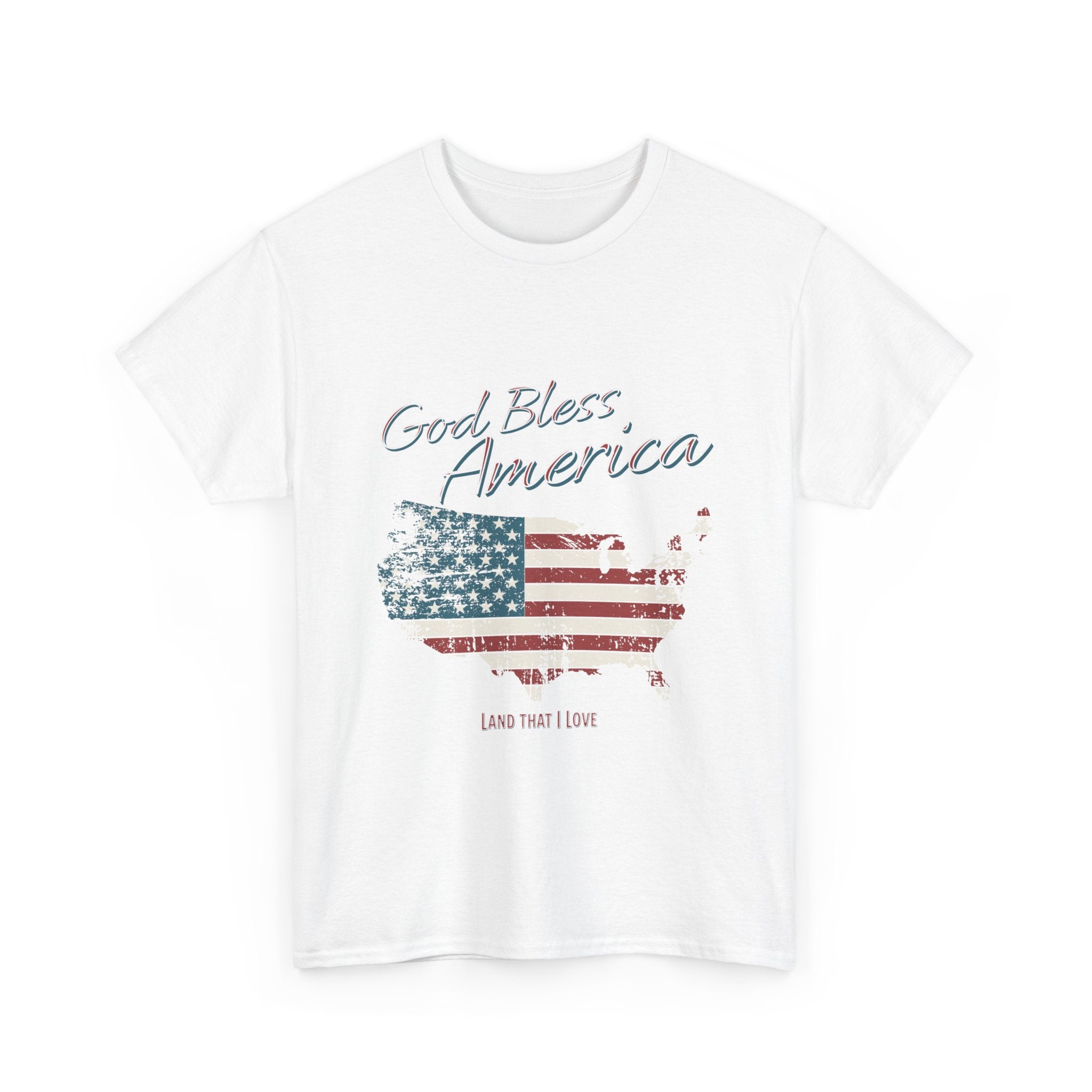 God Bless America Vintage Flag Patriotic T-Shirt – A Quiet Tribute to Faith, Freedom & Everyday Gratitude