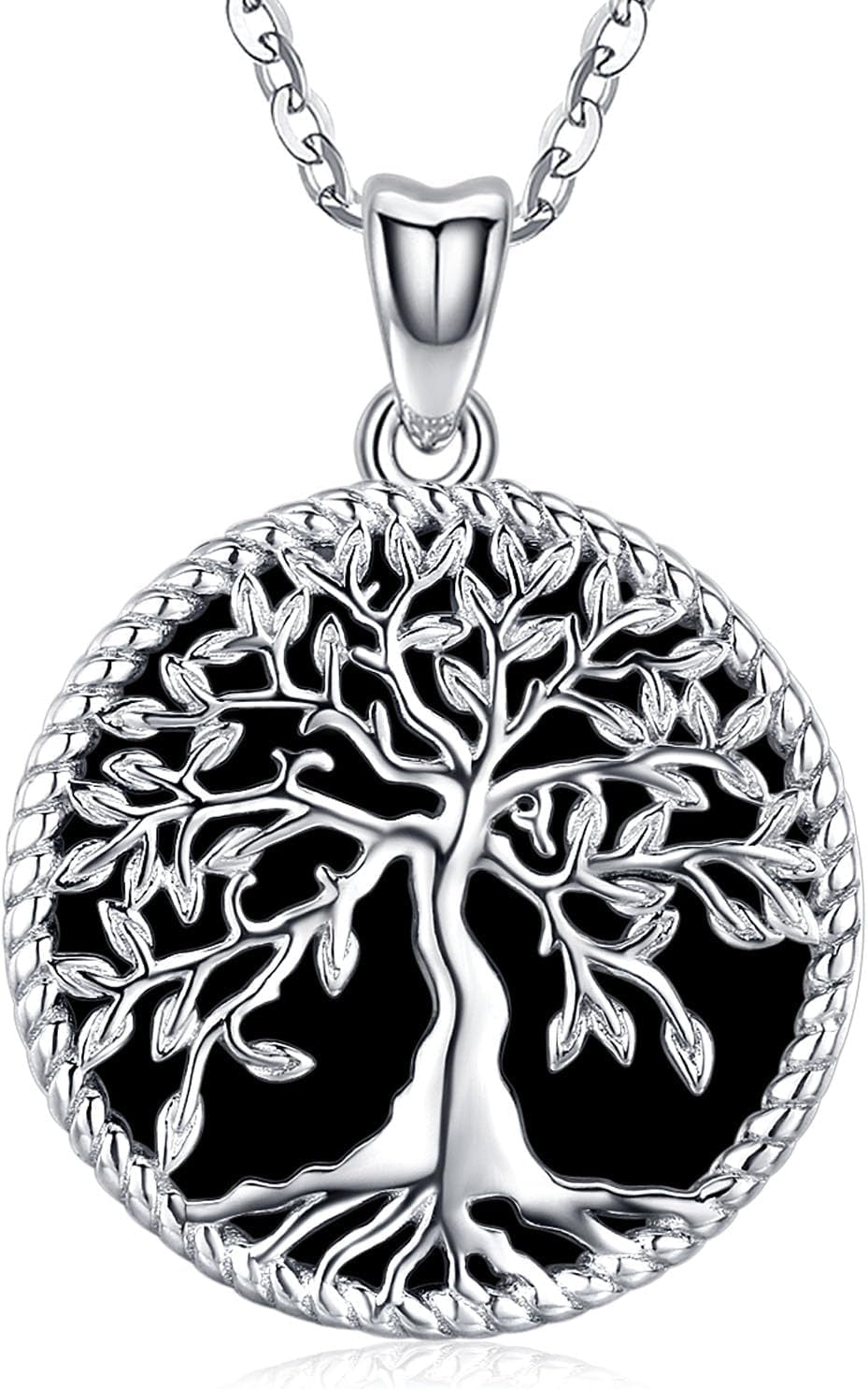 Tree of Life Necklace, Sterling Silver Pendant for Women Necklaces Jewelry (With Fine Gift Box)