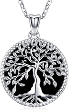Tree of Life Necklace, Sterling Silver Pendant for Women Necklaces Jewelry (With Fine Gift Box)