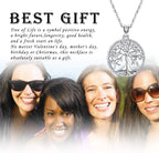 Tree of Life Necklace, Sterling Silver Pendant for Women Necklaces Jewelry (With Fine Gift Box)