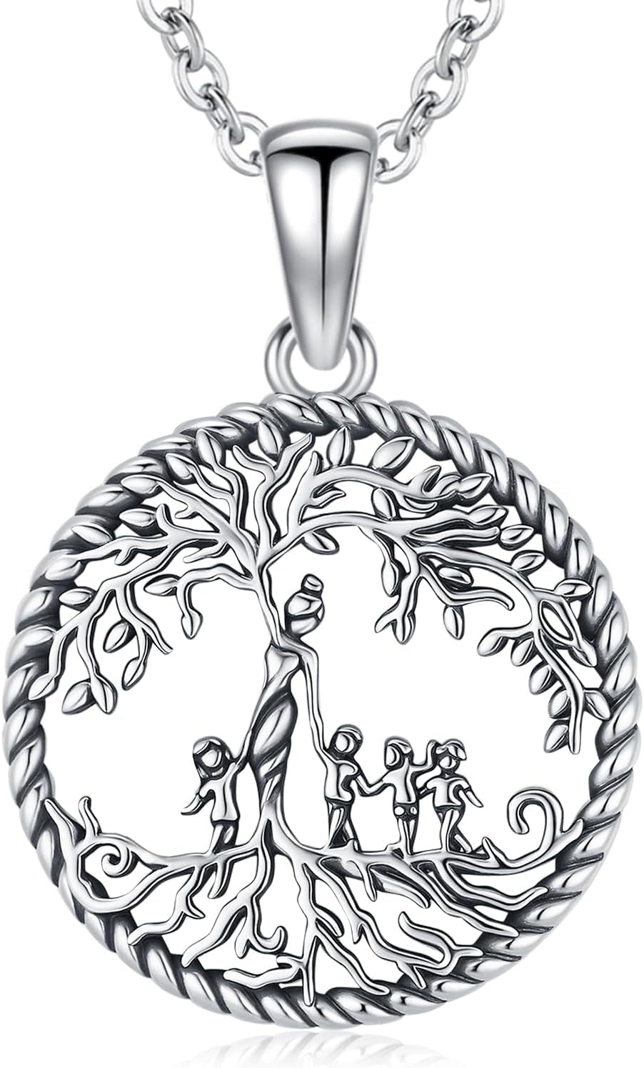 Tree of Life Necklace, Sterling Silver Pendant for Women Necklaces Jewelry (With Fine Gift Box)