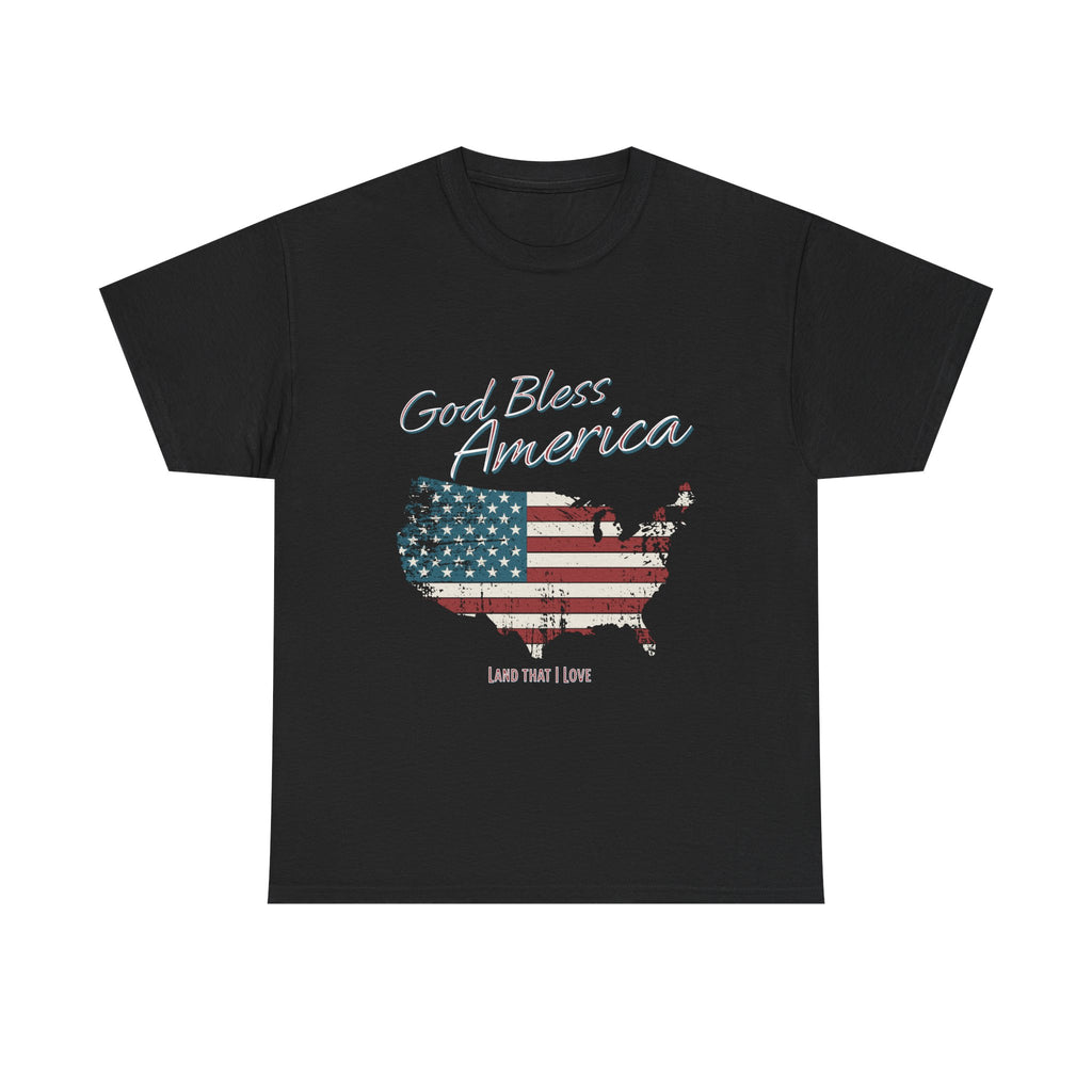 God Bless America Vintage Flag Patriotic T-Shirt – A Quiet Tribute to Faith, Freedom & Everyday Gratitude