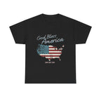 God Bless America Vintage Flag Patriotic T-Shirt – A Quiet Tribute to Faith, Freedom & Everyday Gratitude