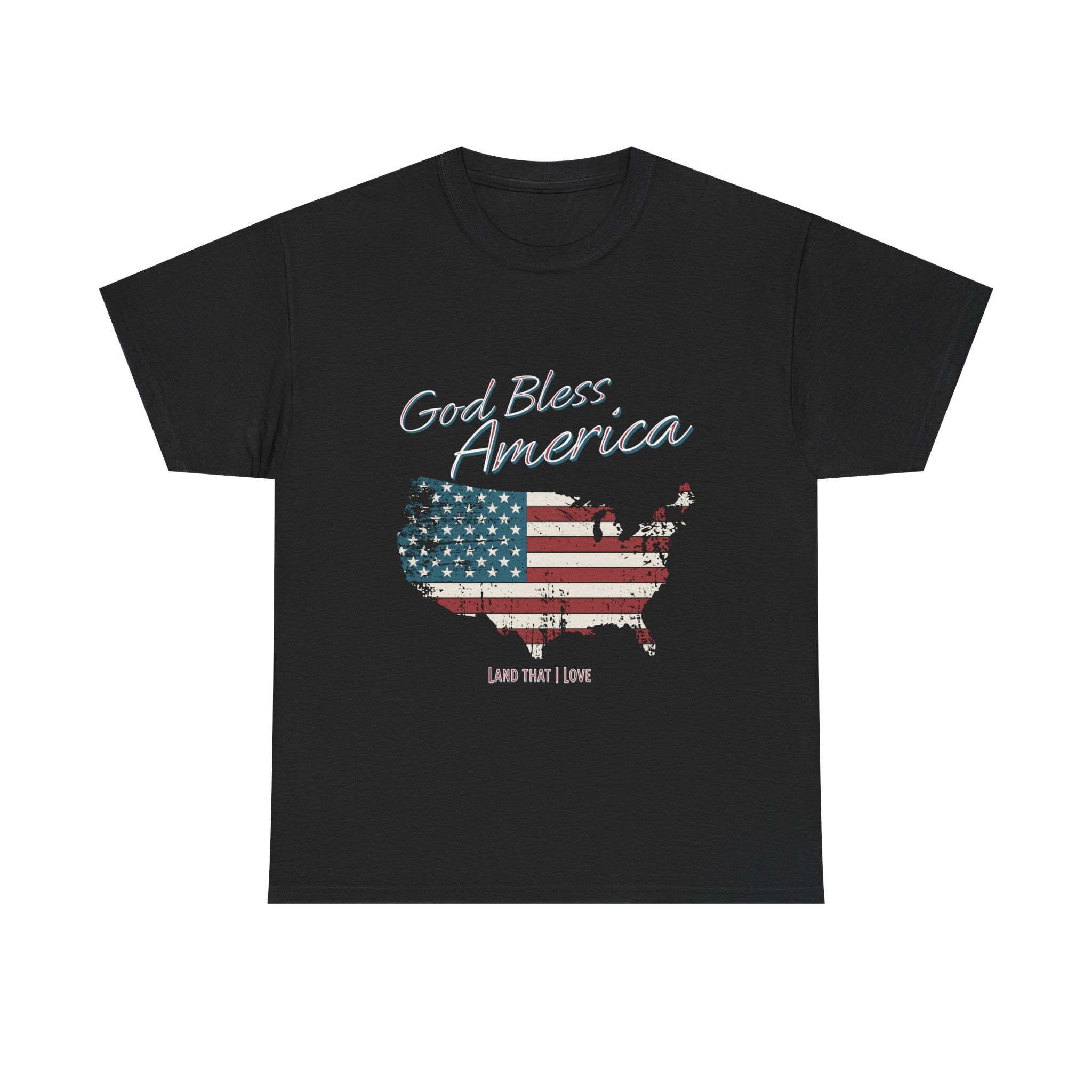God Bless America Vintage Flag Patriotic T-Shirt – A Quiet Tribute to Faith, Freedom & Everyday Gratitude
