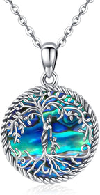 Tree of Life Necklace, Sterling Silver Pendant for Women Necklaces Jewelry (With Fine Gift Box)
