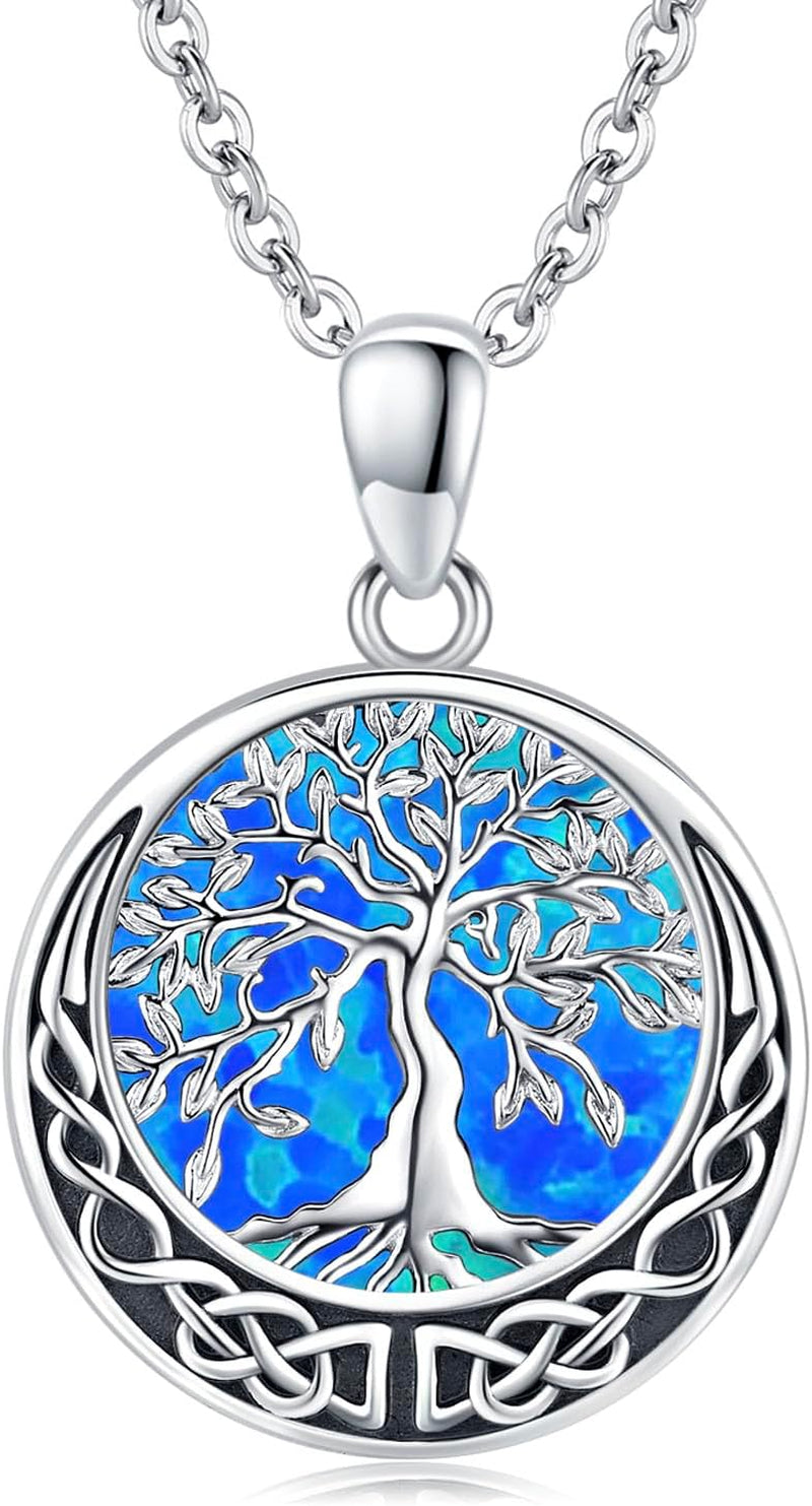 Tree of Life Necklace, Sterling Silver Pendant for Women Necklaces Jewelry (With Fine Gift Box)