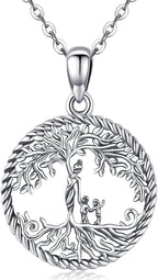 Tree of Life Necklace, Sterling Silver Pendant for Women Necklaces Jewelry (With Fine Gift Box)
