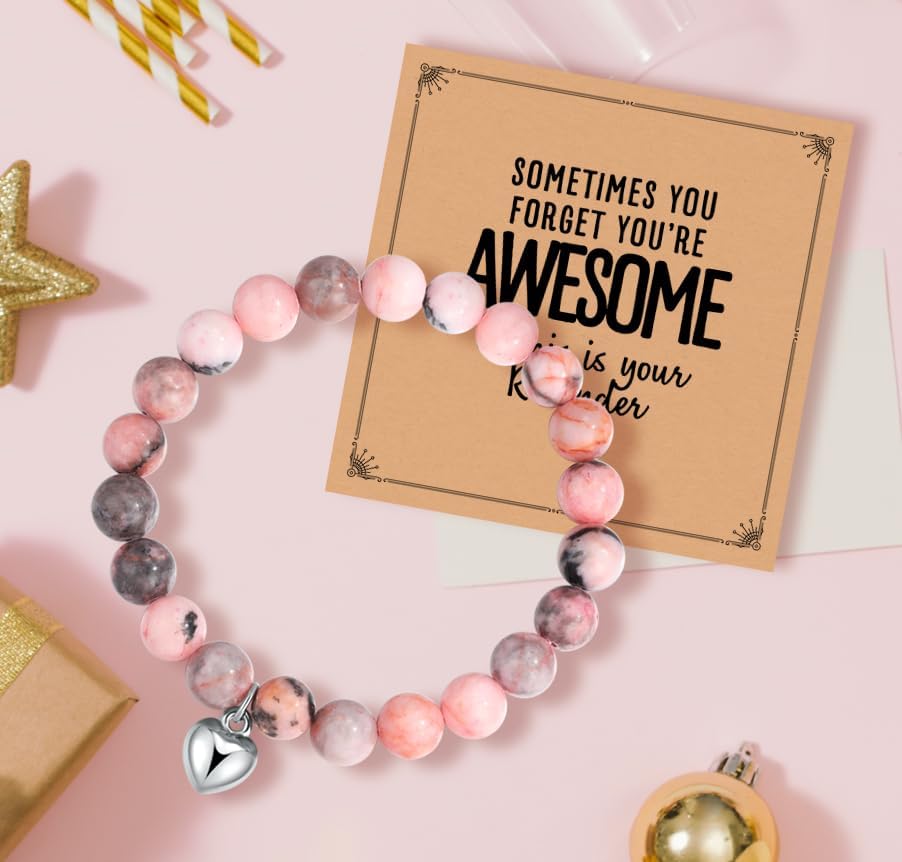 Awesome Vibes Healing Bracelet – Inspirational Gift for Women, Daughter, Sister, Best Friend – Birthday, Christmas, Mother’s Day, Valentine’s