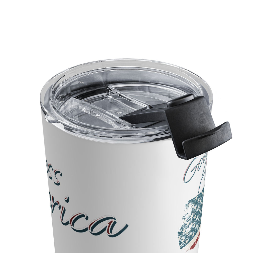 God Bless America 10oz Vacuum-Insulated Tumbler – Patriotic Stainless Steel Travel Cup – A Compact Prayer for Faith, Freedom & Everyday Thanks