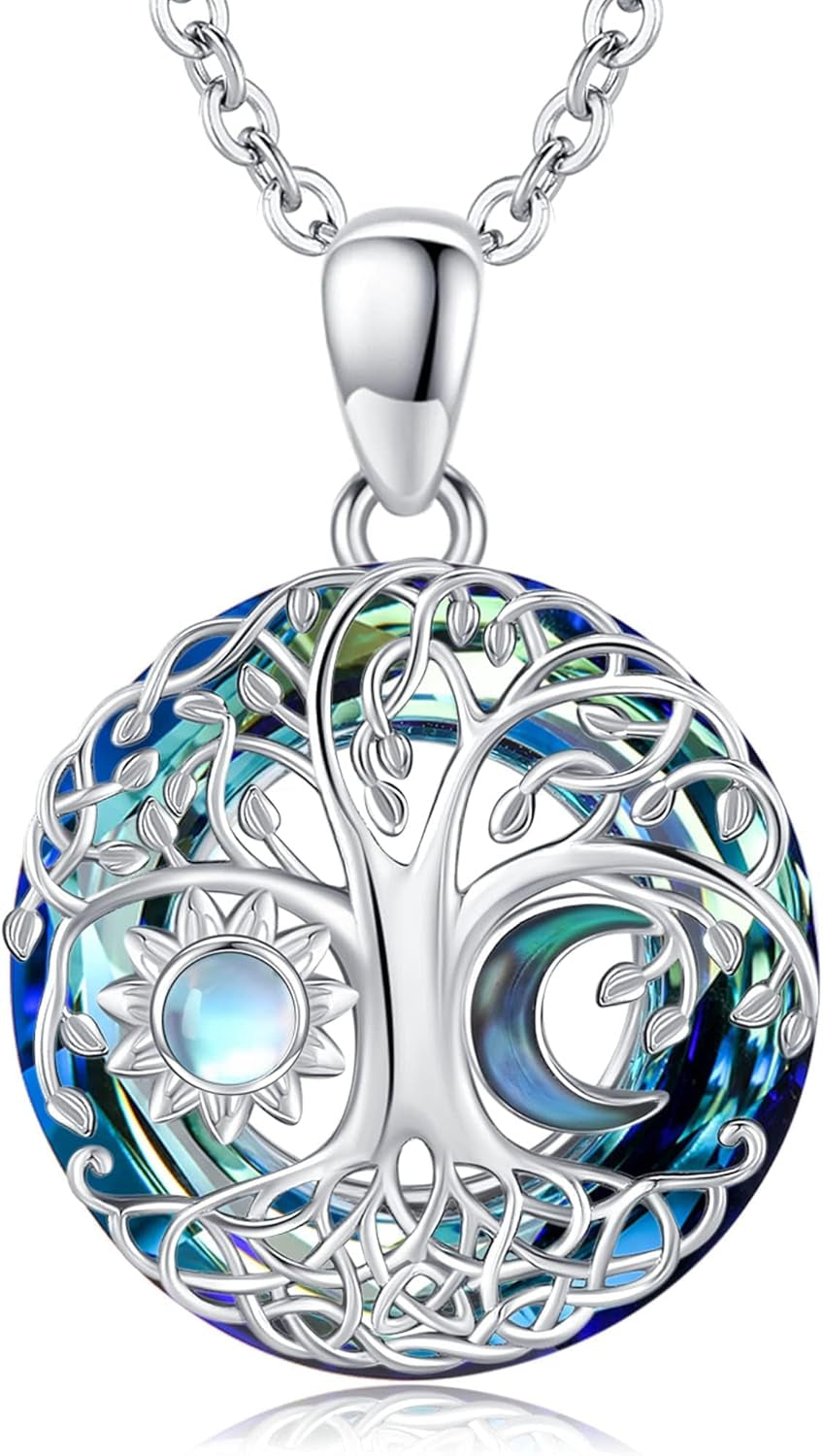 Tree of Life Necklace, Sterling Silver Pendant for Women Necklaces Jewelry (With Fine Gift Box)