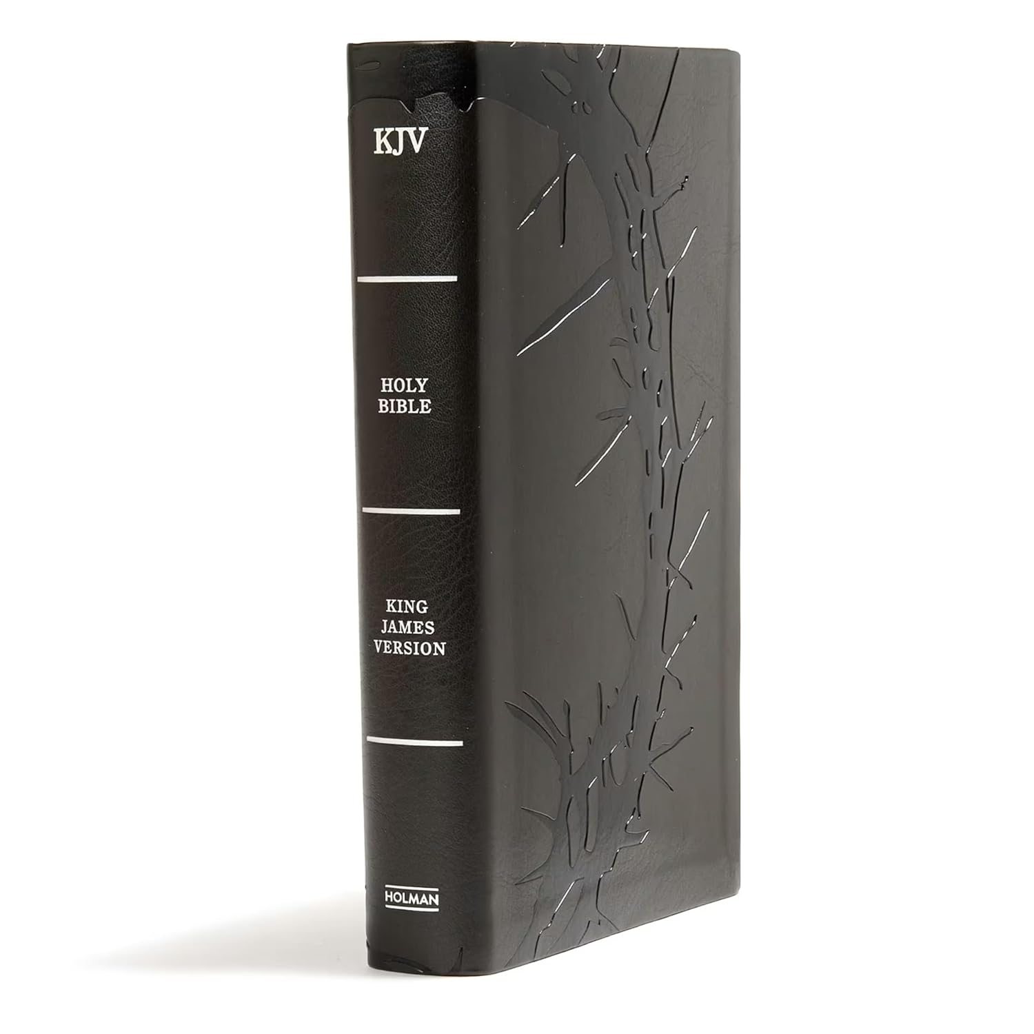 KJV Large Print Personal Size Bible, Charcoal Leathertouch, Red Letter – A Beacon of Wisdom and Spiritual Clarity