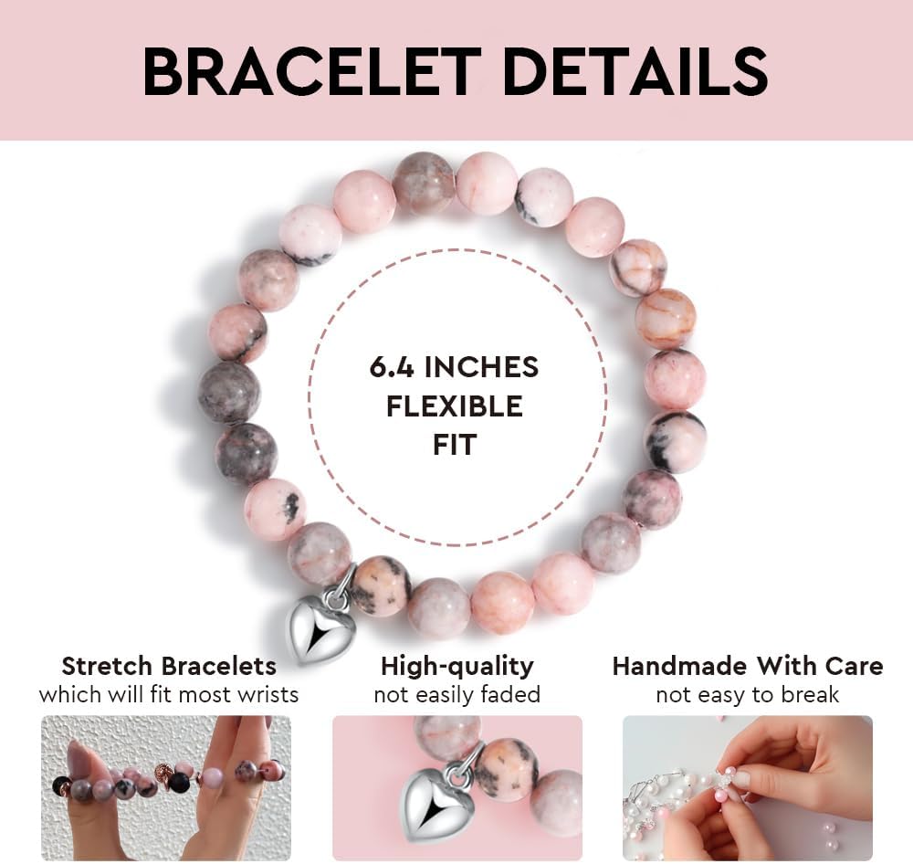 Awesome Vibes Healing Bracelet – Inspirational Gift for Women, Daughter, Sister, Best Friend – Birthday, Christmas, Mother’s Day, Valentine’s