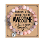 Awesome Vibes Healing Bracelet with Natural Stones, Stretch – A Symbol of Positivity and Inner Light