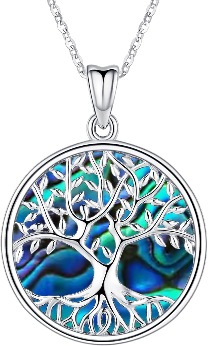 Tree of Life Necklace, Sterling Silver Pendant for Women Necklaces Jewelry (With Fine Gift Box)