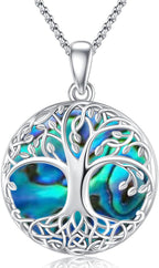 Tree of Life Necklace, Sterling Silver Pendant for Women Necklaces Jewelry (With Fine Gift Box)