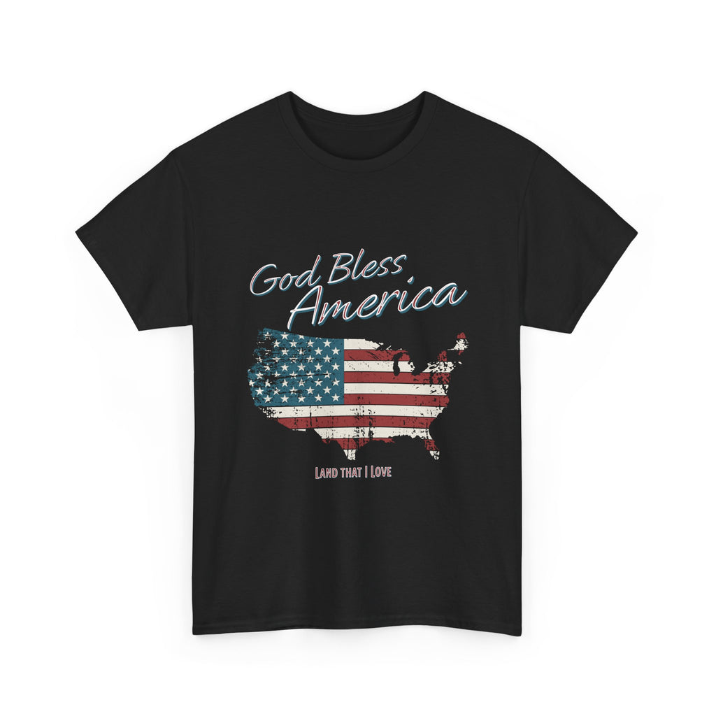 God Bless America Vintage Flag Patriotic T-Shirt – A Quiet Tribute to Faith, Freedom & Everyday Gratitude