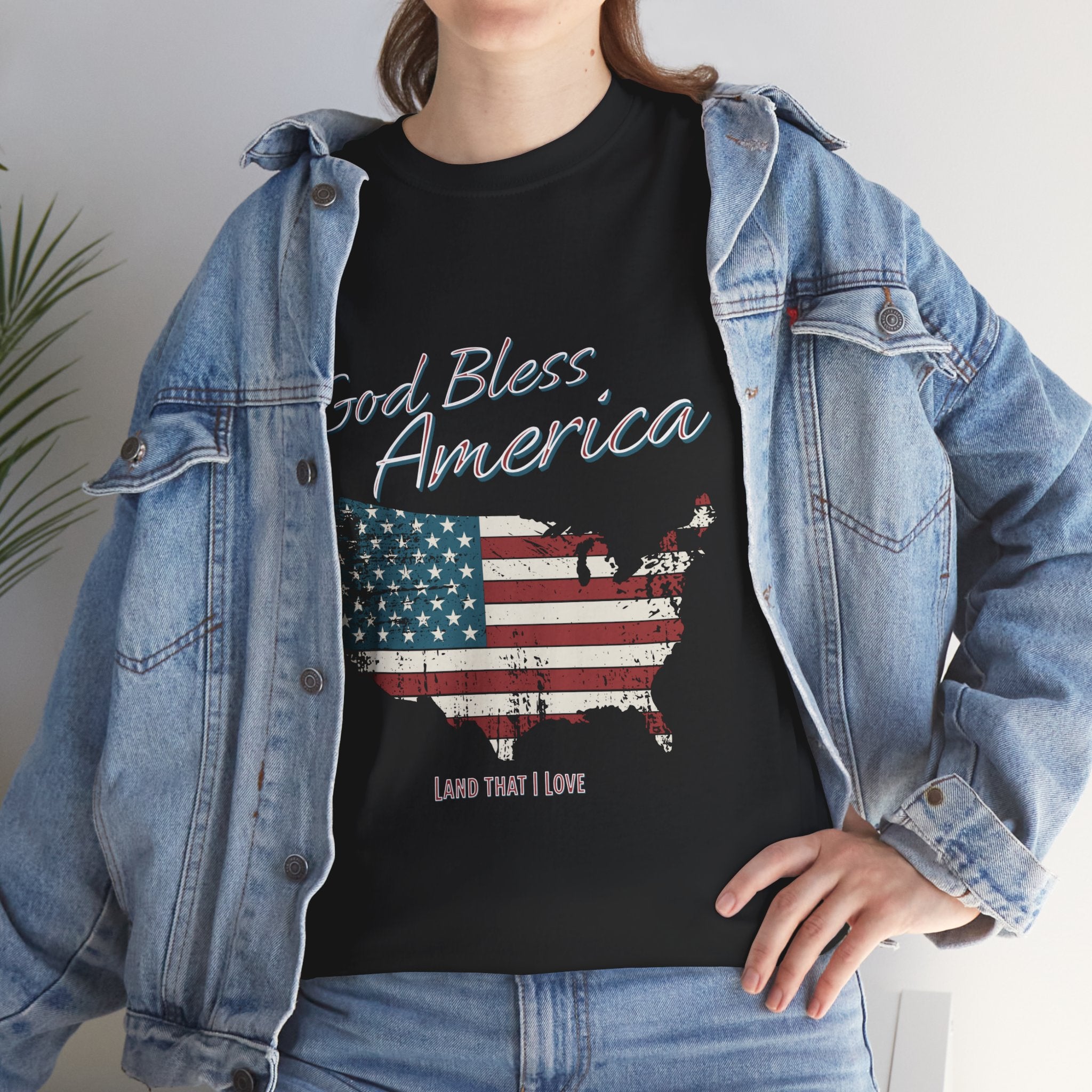 God Bless America Vintage Flag Patriotic T-Shirt – A Quiet Tribute to Faith, Freedom & Everyday Gratitude