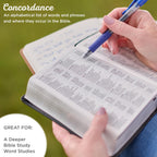 KJV Compact Large Print Bible, Aqua Blue Faux Leather, Red Letter – A Guide to Faith and Youthful Awakening