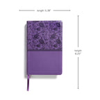 KJV Large Print Personal Size Bible, Purple LeatherTouch Indexed, Red Letter – A Guide to Faith and Soulful Discovery